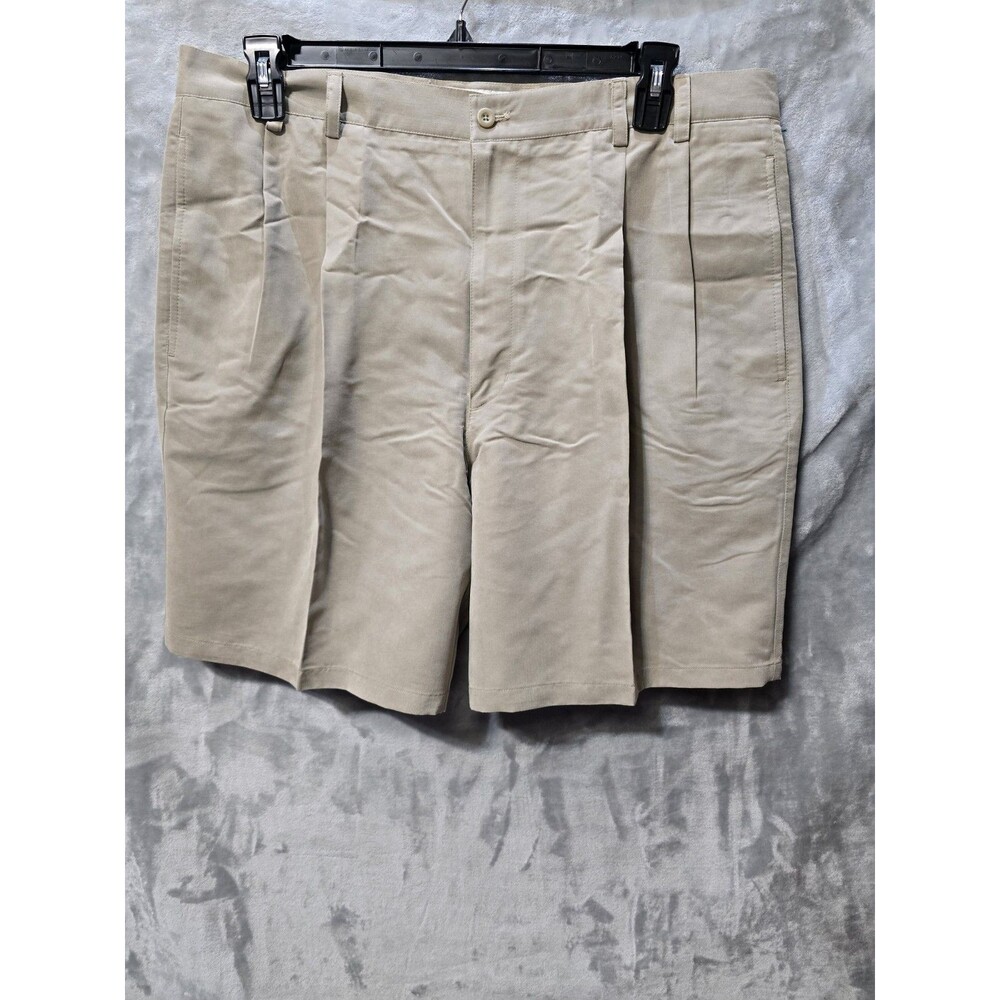 NWT Arnold Palmer Golf Chino Shorts Mens 38W Beige Tan Taupe Preppy Classic